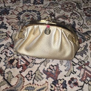 Victoria's Secret Heavenly Gold Kisslock Coin Purse